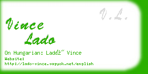 vince lado business card